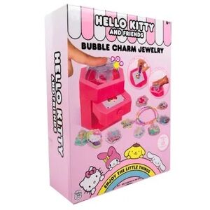 Hello Kitty Bubble Charm Jewelry Making Kit Gift Set